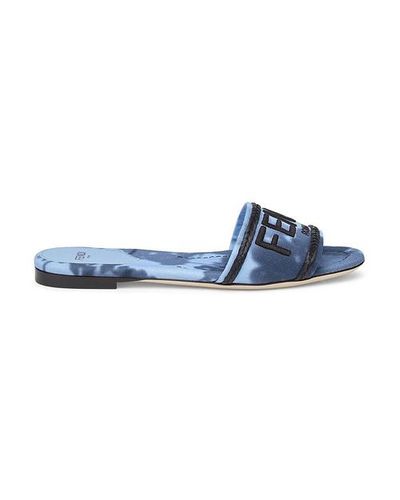fendi canvas sandals