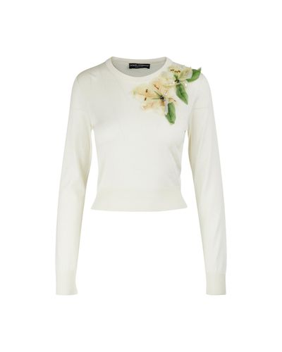 white silk sweater