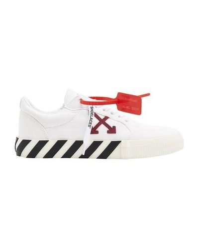 Off-White c/o Virgil Abloh Canvas White And Purple Vulcanized Low-top ...