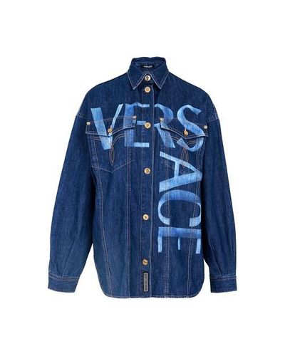 versace denim shirt