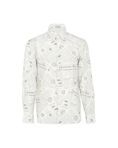 dior newspaper shirt