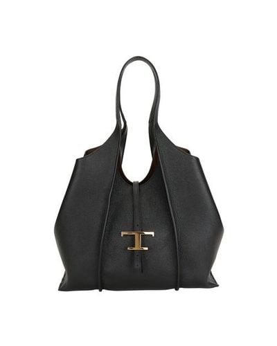 tod's pocket medium leather shopper