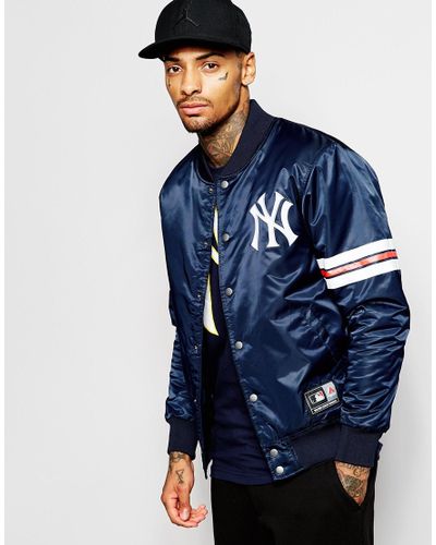yankees satin starter jacket