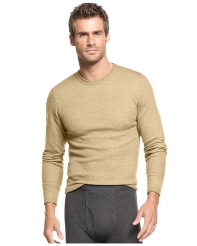 alfani thermal knit waffle crew