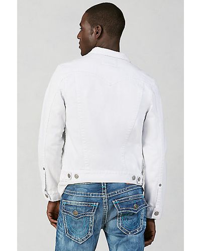 true religion jacket white