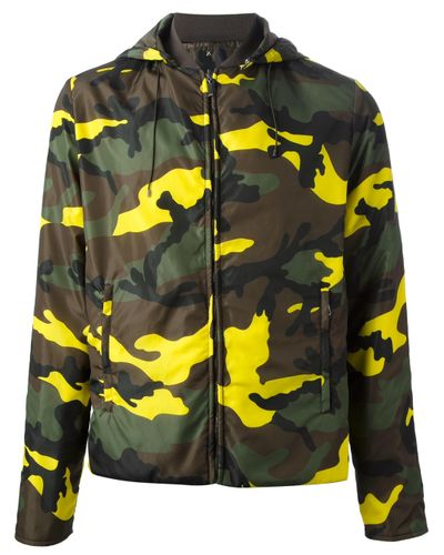yellow camo jacket