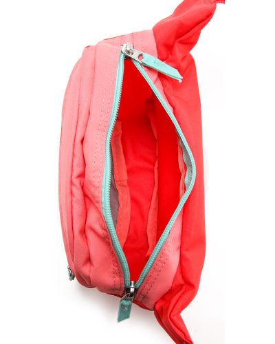 coral fanny pack