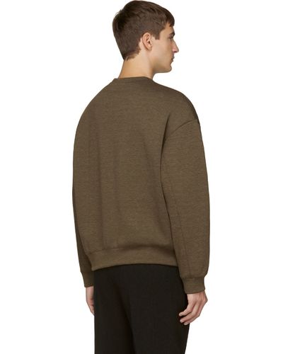 Calvin Klein Green Oversized Eternity Sweatshirt for Men - Lyst