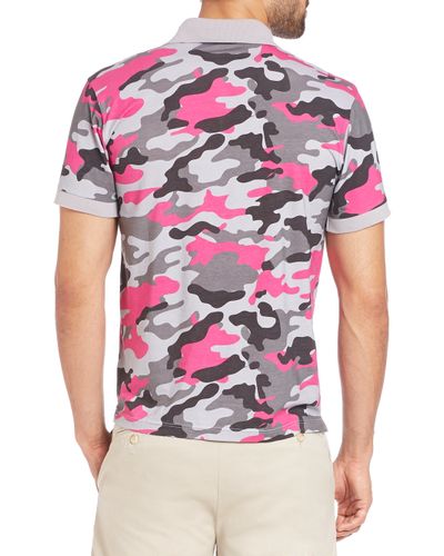 pink camo polo