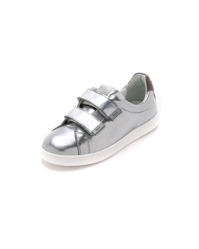 Silver velcro sneakers Clearance
