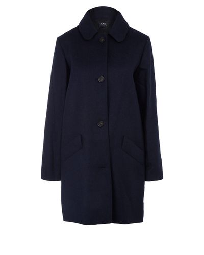 peter pan collar wool coat