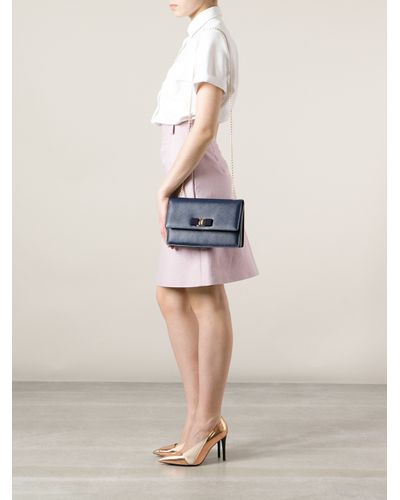 salvatore ferragamo ginny shoulder bolsa