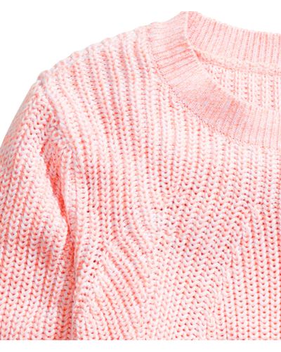 H&M Knitted Jumper in Light Pink (Pink) - Lyst