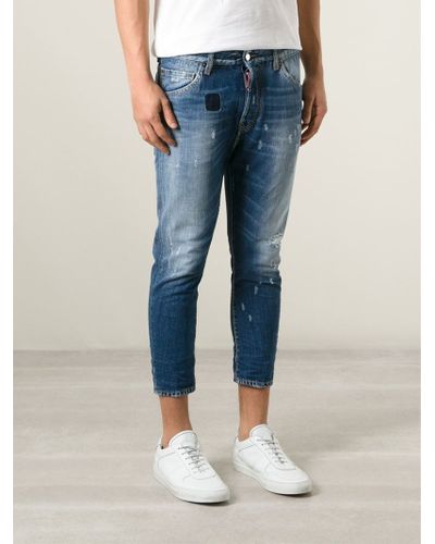 dsquared cropped jeans