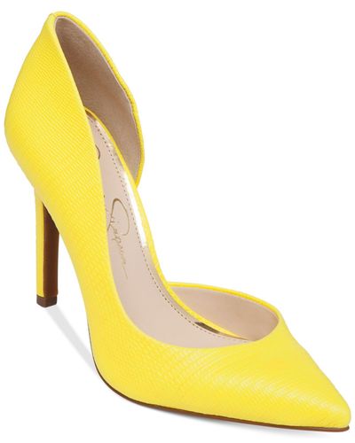 Jessica simpson yellow pumps Clearance