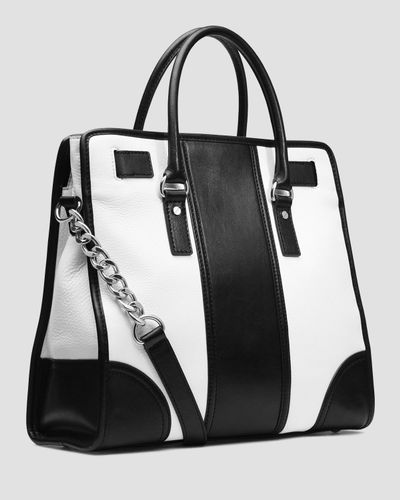 michael kors center stripe purse