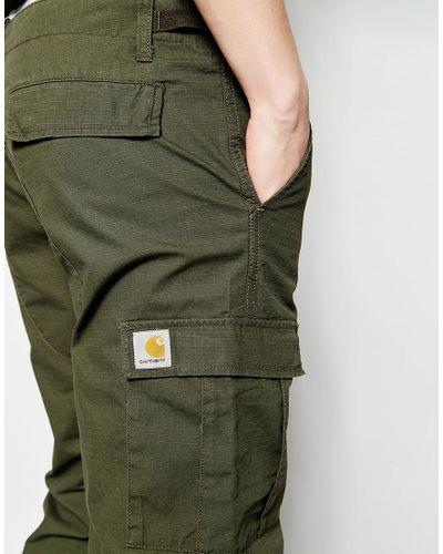 Carhartt WIP Cotton Aviation Cargo Pants - Cypress Rinsed in Green for Men  - Lyst