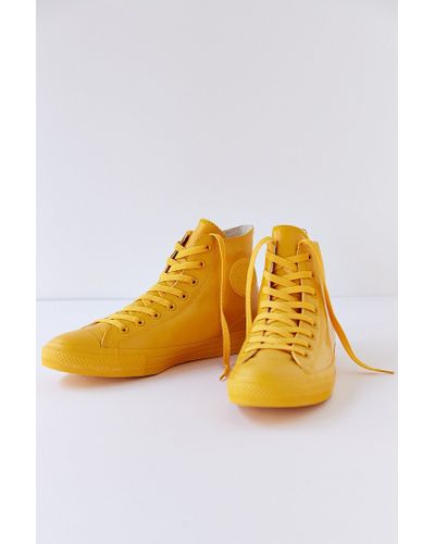 Converse Chuck Taylor All Star Rubber High-top Sneakerboot in Mustard ( Yellow) for Men - Lyst