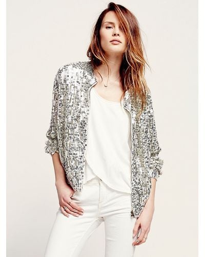 sequin long cardigan