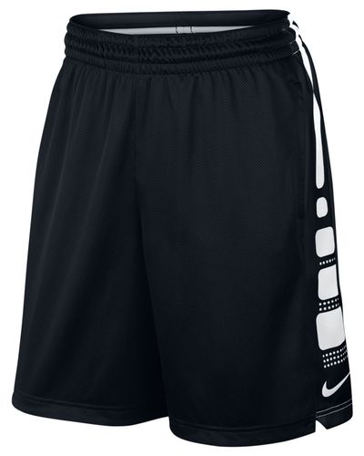 Nike Synthetic Elite Dri-fit Basketball Shorts in Black/White (Black) for  Men | Lyst