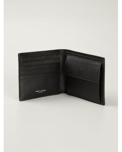 saint laurent studded wallet