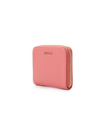 Furla Leather Babylon Small Zip Around Wallet - Corallo in Pink - Lyst