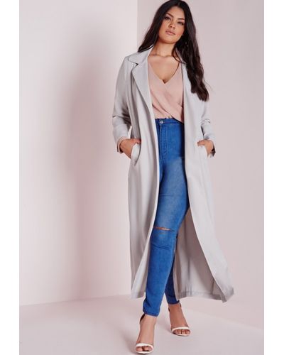 plus size black duster jacket