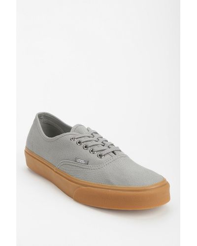 Vans authentic grey gum sole Clearance