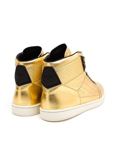 gold high tops