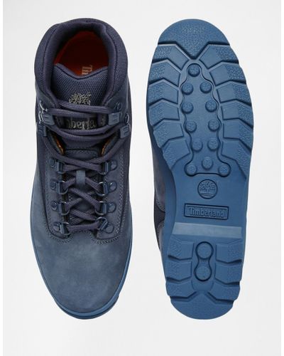 blue timberland euro hiker