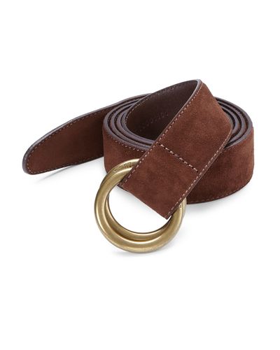 Polo Ralph Lauren Suede O Ring Belt In Brown For Men Lyst