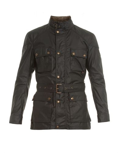 Belstaff Roadmaster Waxed-Cotton Jacket in Black for Men - Lyst