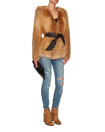 rockstud block heel bootie