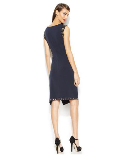 Michael michael kors stud trim side slit dress clearance