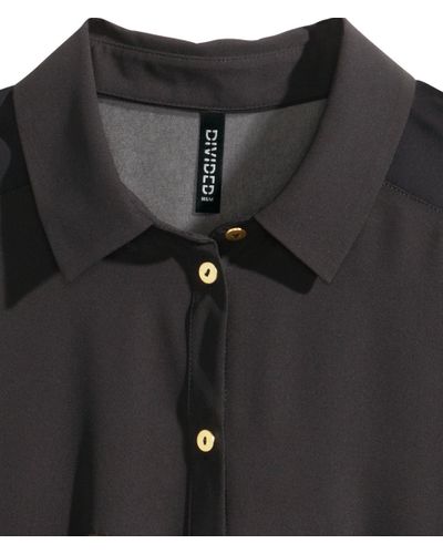 h&m wide blouse