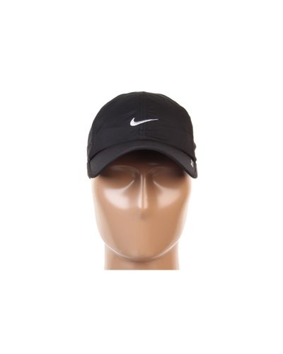 nike featherlight cap black