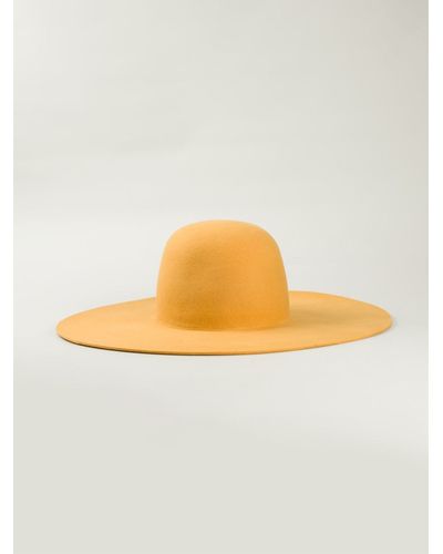 Humanoid 'Creatie' Wide Brim Hat in Yellow & Orange (Yellow) - Lyst