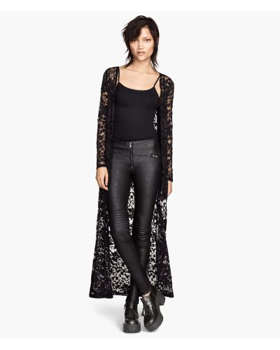 lace cardigan black
