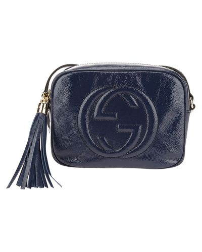 gucci navy crossbody bolsa