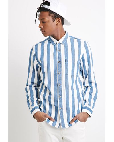 forever 21 striped button up