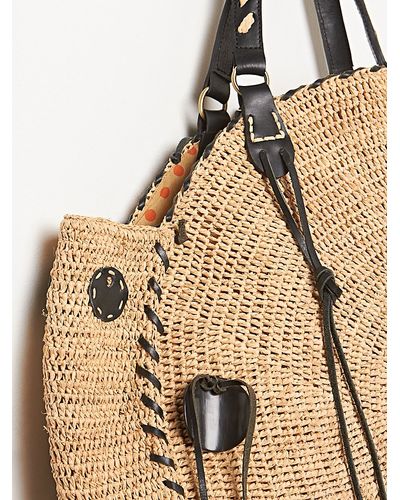 Free People Red Crow Bag In Natural Chocolate Brown Lyst