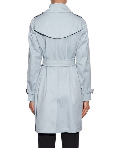 light blue mac coat