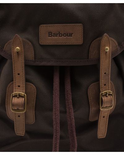 barbour wax leather backpack