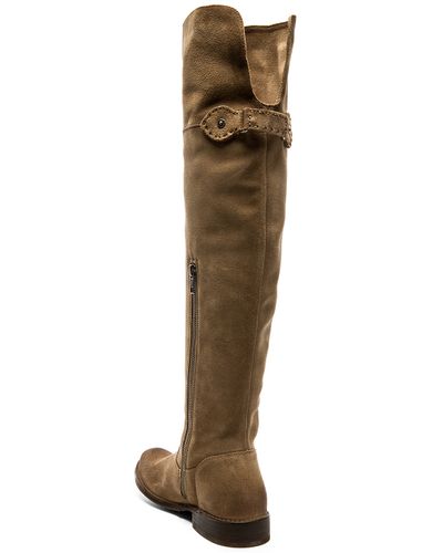 Frye Suede Shirley Over The Knee Boot in Ash (Gray) - Lyst