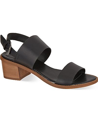 carvela black heeled sandals
