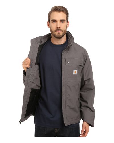 Carhartt Canvas Quick Duck® Jefferson Traditional Jacket in Charcoal (Gray)  for Men | Lyst