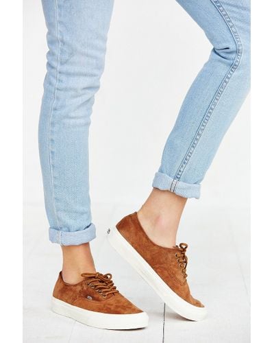 vans brown and white