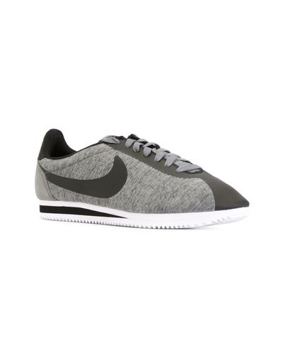 nike cortez grey black