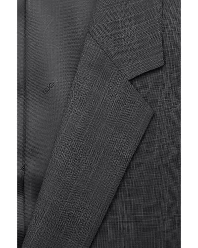 HUGO 'Amaro/Heise' | Slim Fit, Super 120 Italian Virgin Wool Suit in  Charcoal (Black) for Men - Lyst