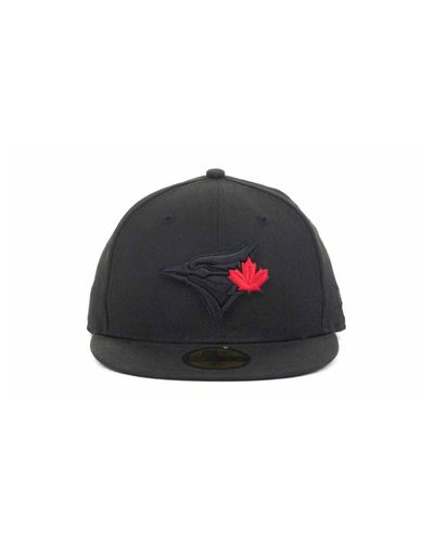 Ktz Wool Toronto Blue Jays Mlb Black On Black Fashion 59fifty Cap For Men Lyst Ktz Wool Toronto Blue Jays Mlb Black On Black Fashion 59fifty Cap For Men Lyst
